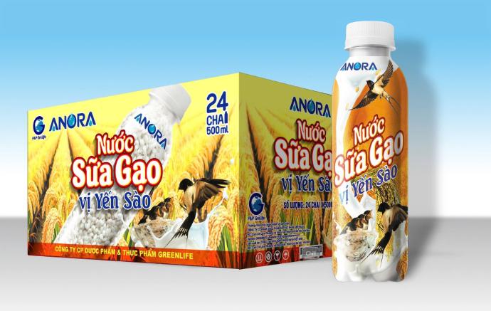 Nước sữa gạo vị yến sào 500ml ANORA